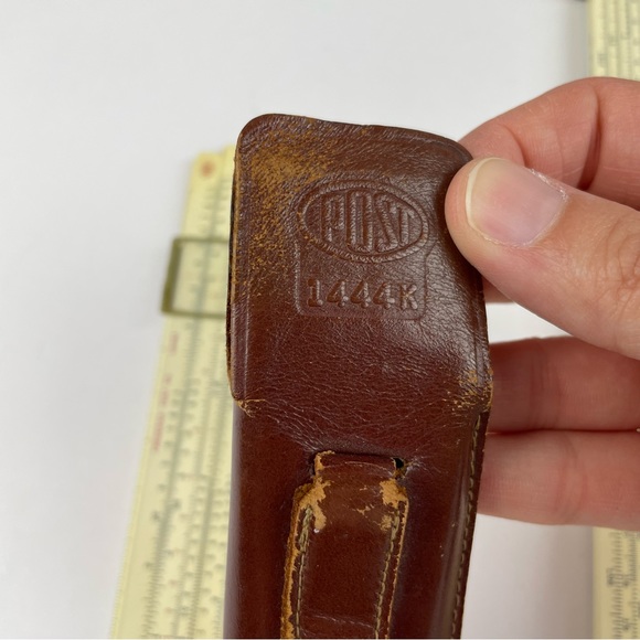 Vintage Frederick Post Brown White Versalog Slide Rule - Picture 3 of 8